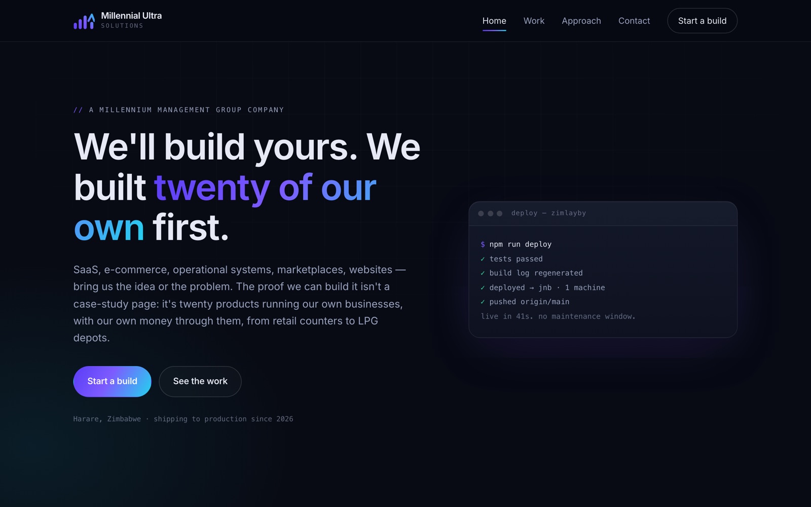 Millennial Ultra Solutions — the software company inside the group